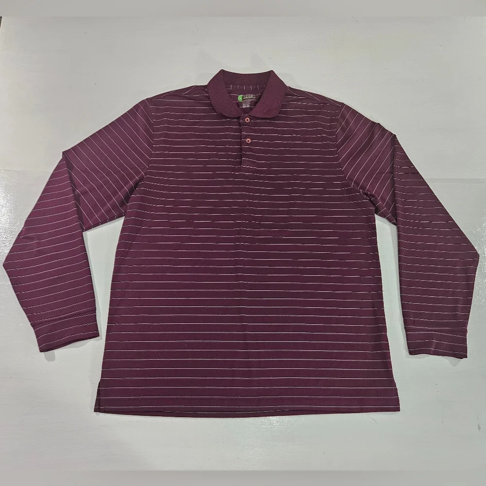 Izod X-Treme Function Golf Long Sleeve Shirt Mens Size Medium